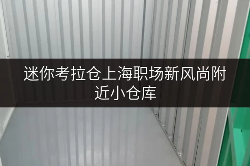 迷你考拉仓上海职场新风尚附近小仓库,办公空间释放秘籍! 迷你考拉仓上海职场新风尚附近小仓库,办公空间释放秘籍!