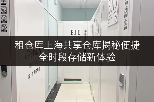 租仓库上海共享仓库揭秘便捷全时段存储新体验 租仓库上海共享仓库揭秘便捷全时段存储新体验
