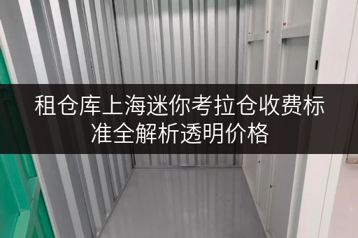 租仓库上海迷你考拉仓收费标准全解析透明价格,省钱有技巧 租仓库上海迷你考拉仓收费标准全解析透明价格,省钱有技巧