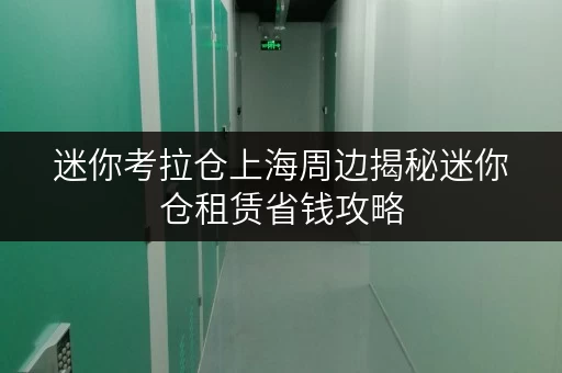 迷你考拉仓上海周边揭秘迷你仓租赁省钱攻略，透明价格，轻松储物！