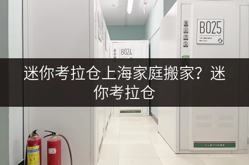 迷你考拉仓上海家庭搬家？迷你考拉仓，你的家私存放好帮手！