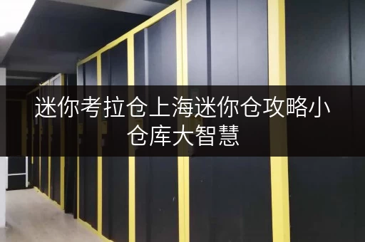 迷你考拉仓上海迷你仓攻略小仓库大智慧,货物存放更省心! 迷你考拉仓上海迷你仓攻略小仓库大智慧,货物存放更省心!