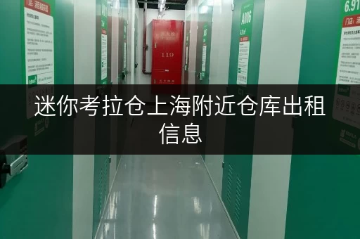 迷你考拉仓上海附近仓库出租信息,面积选择攻略,轻松解决你的存储难题 迷你考拉仓上海附近仓库出租信息,面积选择攻略,轻松解决你的存储难题