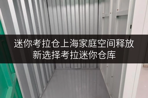 迷你考拉仓上海家庭空间释放新选择考拉迷你仓库，品质生活从此不再拥挤