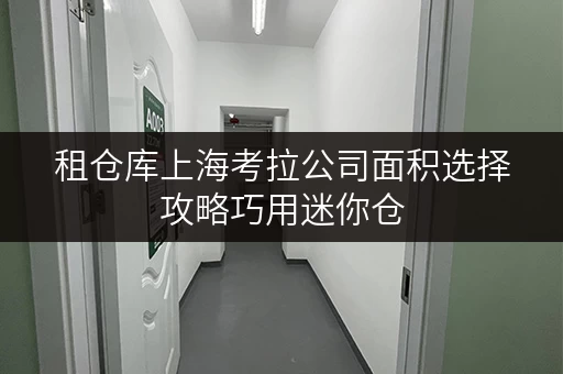 租仓库上海考拉公司面积选择攻略巧用迷你仓,空间无忧! 租仓库上海考拉公司面积选择攻略巧用迷你仓,空间无忧!