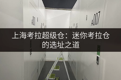 上海考拉超级仓:迷你考拉仓的选址之道 上海考拉超级仓:迷你考拉仓的选址之道