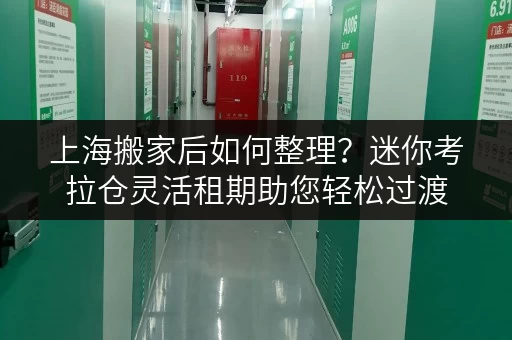 上海搬家后如何整理?迷你考拉仓灵活租期助您轻松过渡 上海搬家后如何整理?迷你考拉仓灵活租期助您轻松过渡