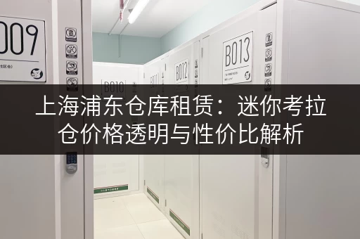 上海浦东仓库租赁：迷你考拉仓价格透明与性价比解析