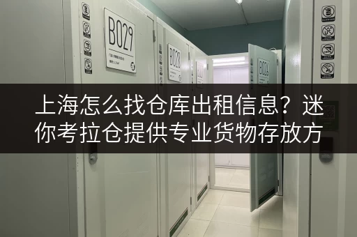 上海怎么找仓库出租信息?迷你考拉仓提供专业货物存放方案 上海怎么找仓库出租信息?迷你考拉仓提供专业货物存放方案