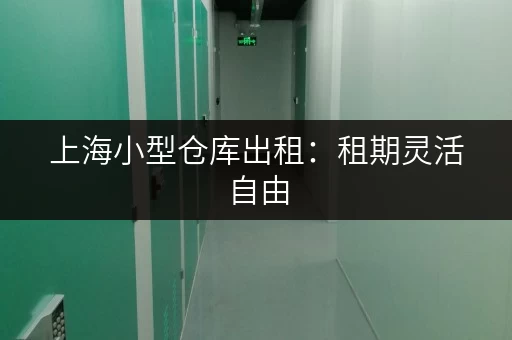 上海小型仓库出租:租期灵活自由,迷你考拉仓满足多样存储需求 上海小型仓库出租:租期灵活自由,迷你考拉仓满足多样存储需求