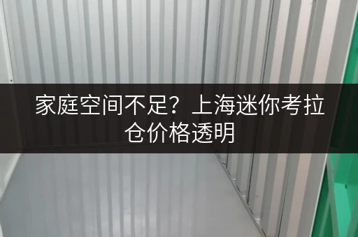 家庭空间不足?上海迷你考拉仓价格透明,释放您的居住空间 家庭空间不足?上海迷你考拉仓价格透明,释放您的居住空间