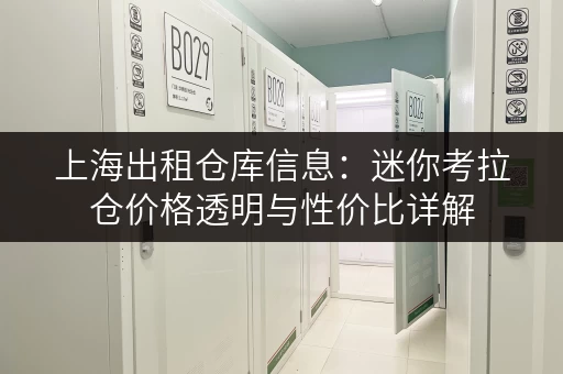 上海出租仓库信息:迷你考拉仓价格透明与性价比详解 上海出租仓库信息:迷你考拉仓价格透明与性价比详解