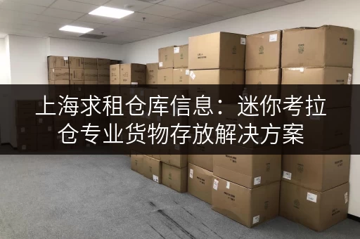 上海求租仓库信息:迷你考拉仓专业货物存放解决方案 上海求租仓库信息:迷你考拉仓专业货物存放解决方案