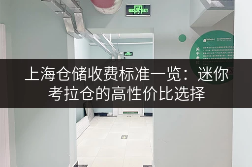 上海仓储收费标准一览:迷你考拉仓的高性价比选择 上海仓储收费标准一览:迷你考拉仓的高性价比选择