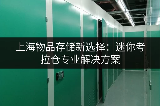 上海物品存储新选择:迷你考拉仓专业解决方案 上海物品存储新选择:迷你考拉仓专业解决方案