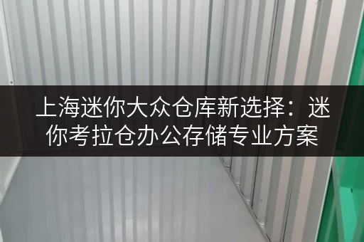 上海迷你大众仓库新选择:迷你考拉仓办公存储专业方案 上海迷你大众仓库新选择:迷你考拉仓办公存储专业方案