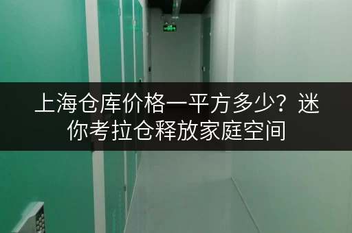 上海仓库价格一平方多少？迷你考拉仓释放家庭空间