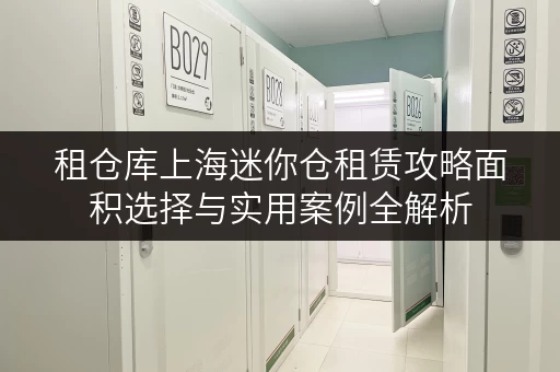 租仓库上海迷你仓租赁攻略面积选择与实用案例全解析