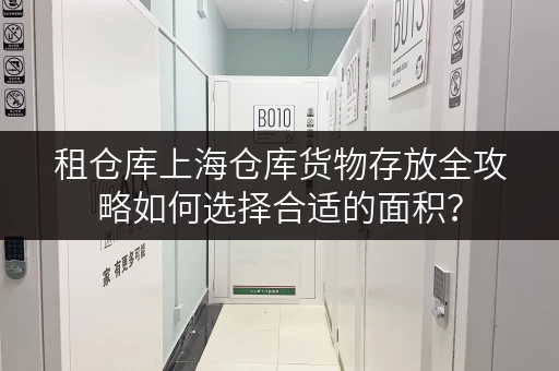 租仓库上海仓库货物存放全攻略如何选择合适的面积？