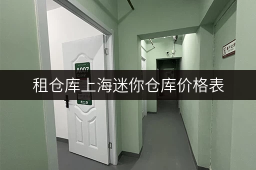 租仓库上海迷你仓库价格表,打造货物存放更省心存储方案 租仓库上海迷你仓库价格表,打造货物存放更省心存储方案