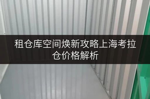 租仓库空间焕新攻略上海考拉仓价格解析，解锁家庭品质生活新境界
