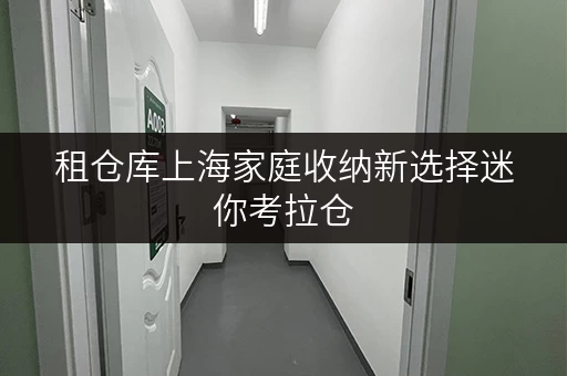 租仓库上海家庭收纳新选择迷你考拉仓,存取便捷,全天候服务 租仓库上海家庭收纳新选择迷你考拉仓,存取便捷,全天候服务