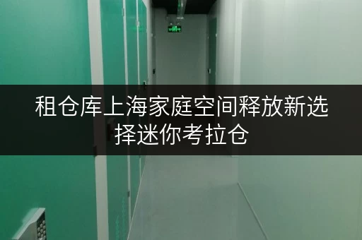 租仓库上海家庭空间释放新选择迷你考拉仓,让生活更美好 租仓库上海家庭空间释放新选择迷你考拉仓,让生活更美好