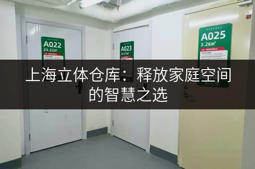上海立体仓库:释放家庭空间的智慧之选 上海立体仓库:释放家庭空间的智慧之选